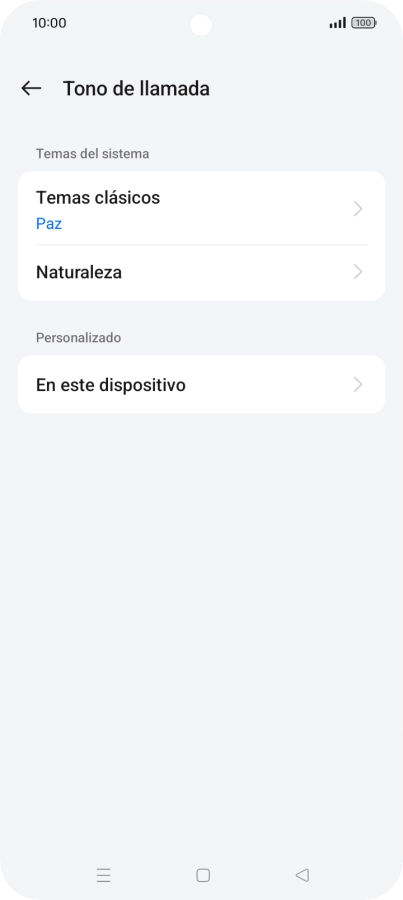 Pulsa la categoría deseada. Pulsa la categoría deseada.