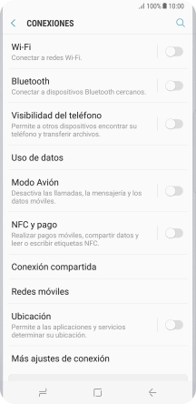 Pulsa Conexión compartida.