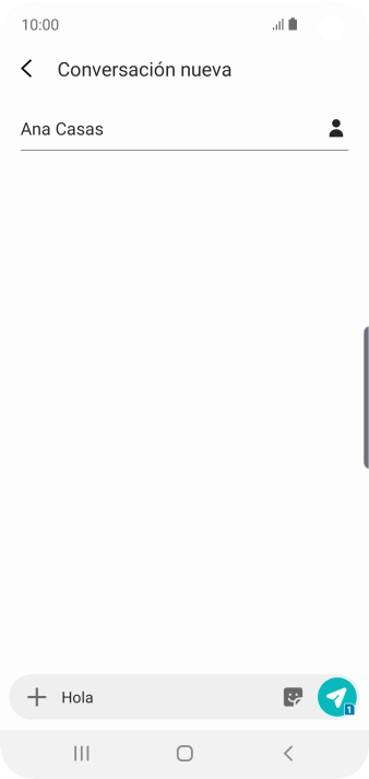 Pulsa el icono de enviar.