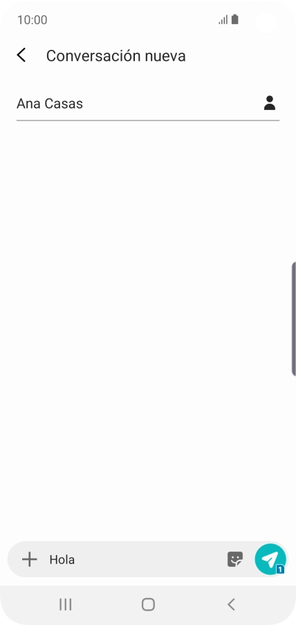 Pulsa el icono de enviar.