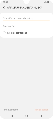 Pulsa Dirección de correo electrónico e introduce tu dirección de correo electrónico.