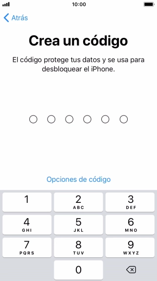 Pulsa Opciones de código.
