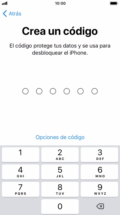 Pulsa Opciones de código.