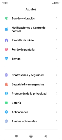 Pulsa Contraseñas y seguridad.