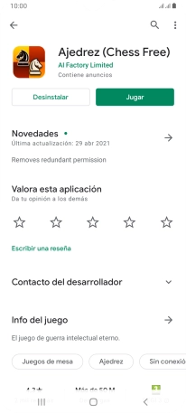 Pulsa la tecla de inicio para terminar y regresar a la pantalla de inicio.
