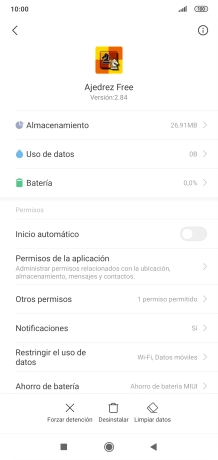 Pulsa Almacenamiento.