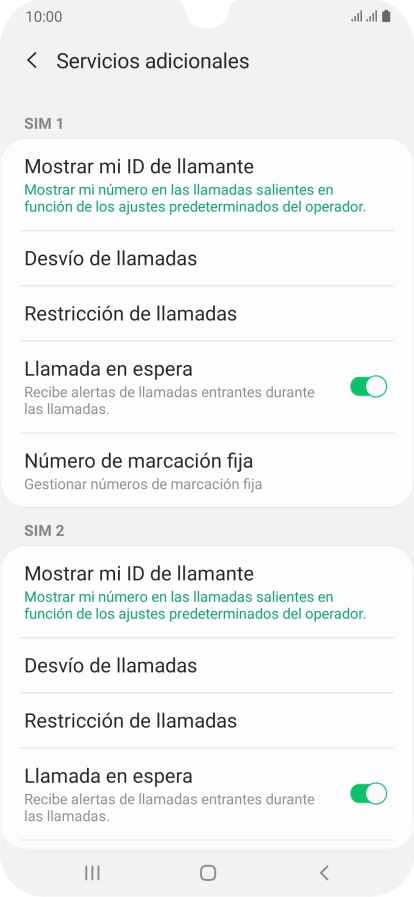 Pulsa el indicador junto a 