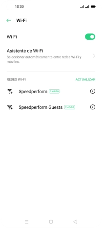 Pulsa la red wifi deseada.