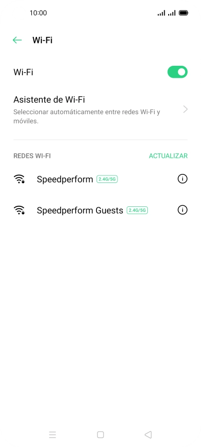 Pulsa la red wifi deseada.