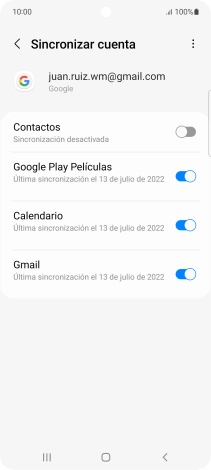 Pulsa el indicador junto a 