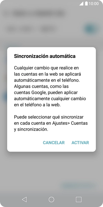 Si activas la función, pulsa ACTIVAR.