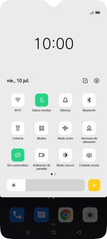 Pulsa el icono de ajustes.