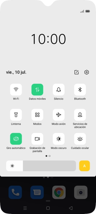 Pulsa el icono de ajustes.