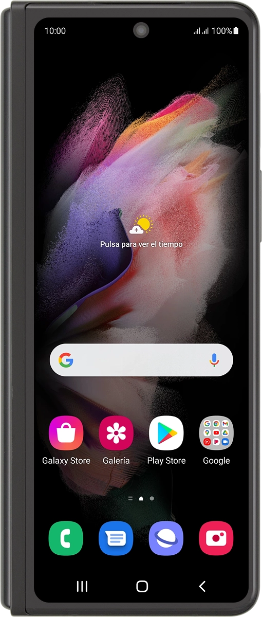 Desliza el dedo hacia arriba por la pantalla.