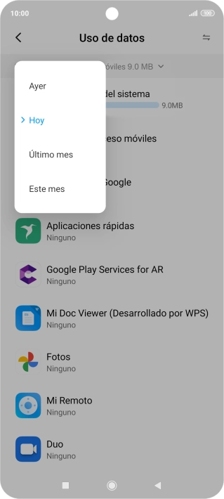 Pulsa el ajuste deseado. Pulsa el ajuste deseado.