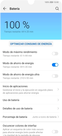 Desliza el dedo hacia arriba desde la parte inferior de la pantalla para terminar y volver a la pantalla de inicio.