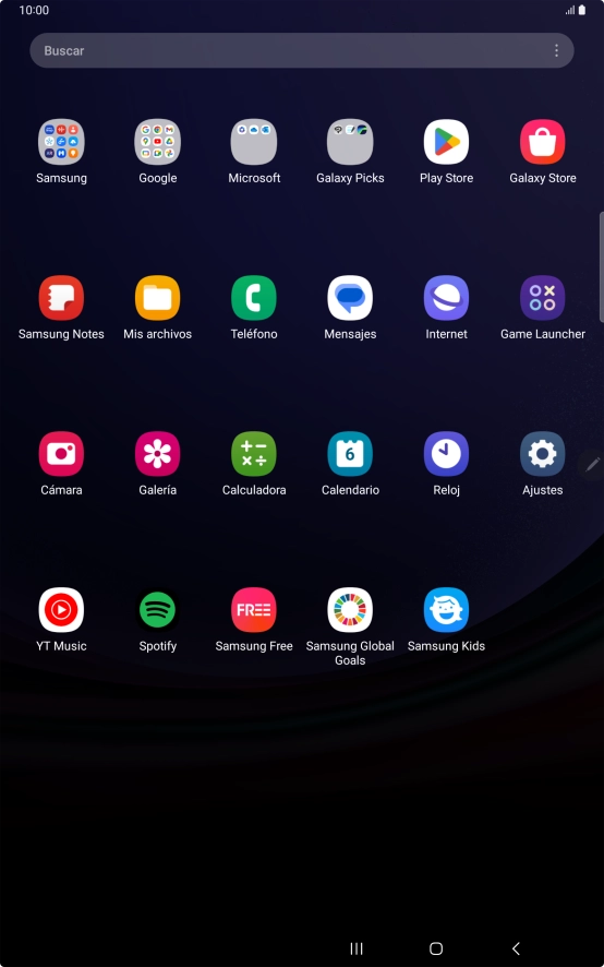 Pulsa Galería y desplázate a la carpeta deseada. Pulsa Galería y desplázate a la carpeta deseada.