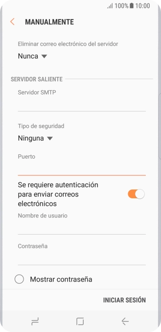 Pulsa el indicador junto a 