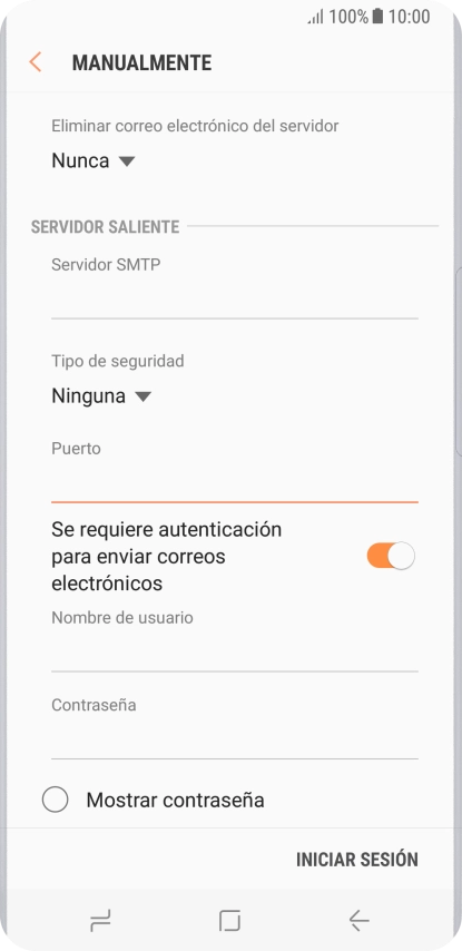 Pulsa el indicador junto a 