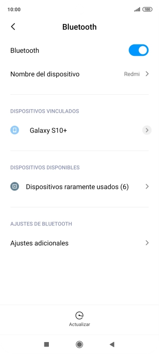 Pulsa la tecla de inicio para terminar y regresar a la pantalla de inicio.
