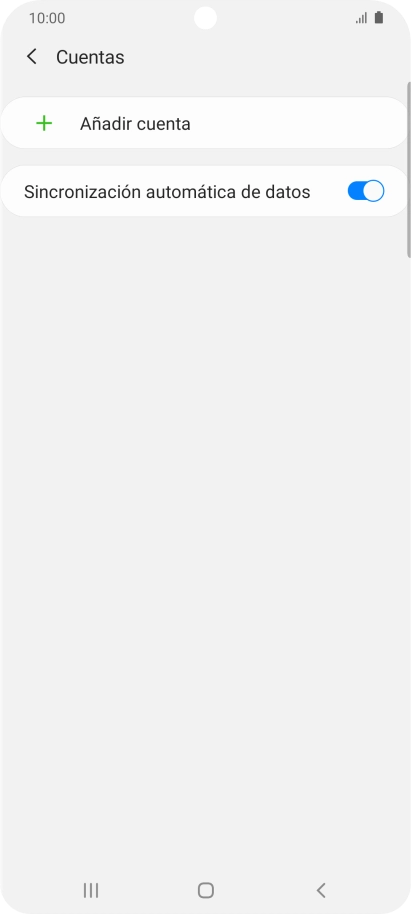 Pulsa Añadir cuenta.