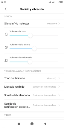 Pulsa Tono del teléfono.