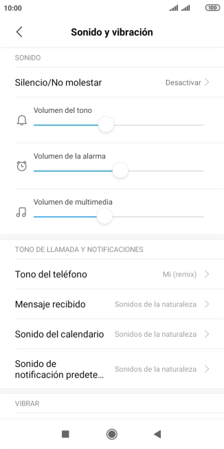 Pulsa Tono del teléfono.