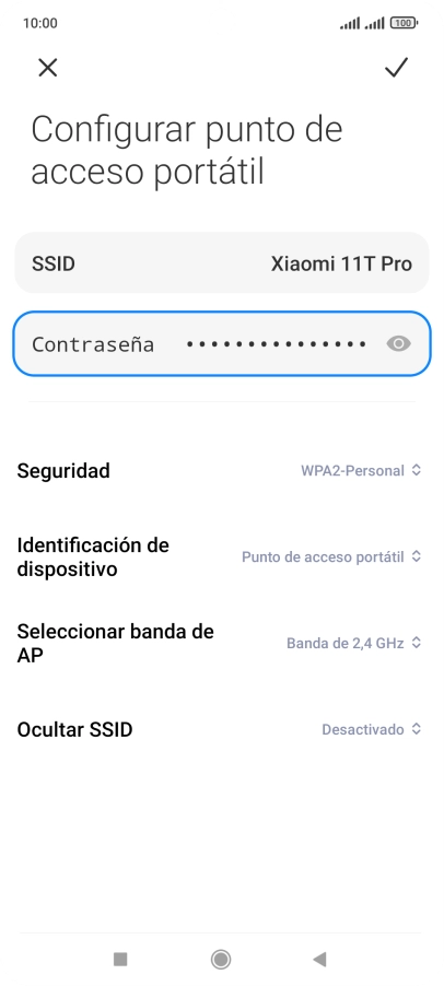 Pulsa en el campo junto a 