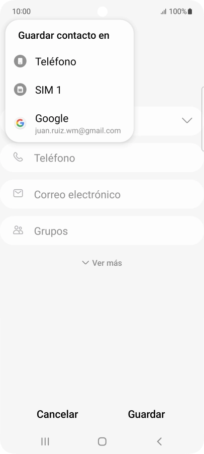 Pulsa Teléfono.