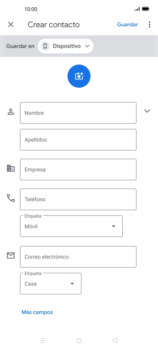 Pulsa la lista desplegable junto a 