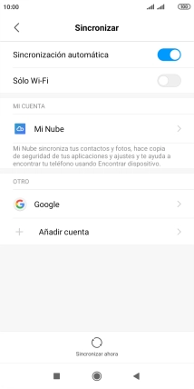 Pulsa Añadir cuenta.