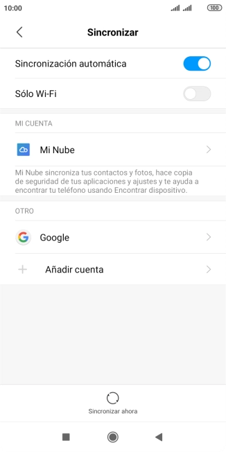 Pulsa Añadir cuenta.