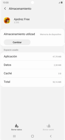 Pulsa la tecla de inicio para terminar y regresar a la pantalla de inicio.