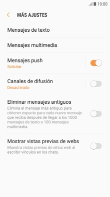 Pulsa Mensajes de texto.