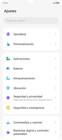 Pulsa Contraseñas y cuentas.