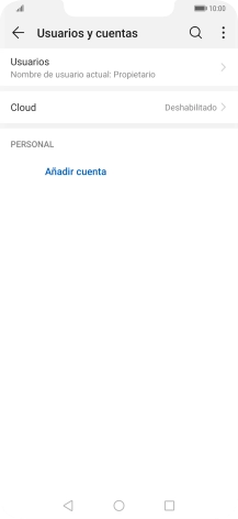 Pulsa Añadir cuenta.