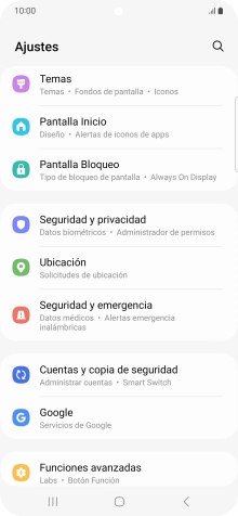 Pulsa Cuentas y copia de seguridad.