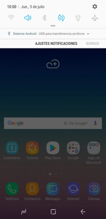 Pulsa el icono de conexiones.