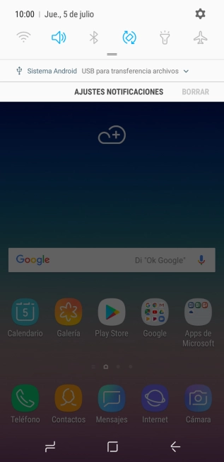 Pulsa el icono de conexiones.