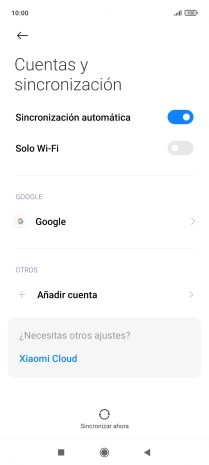 Pulsa Añadir cuenta.