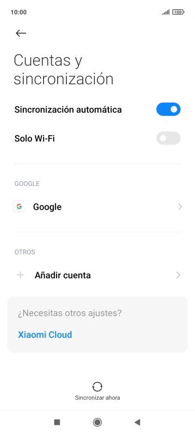Pulsa Añadir cuenta.