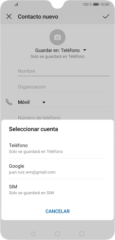Pulsa Teléfono.