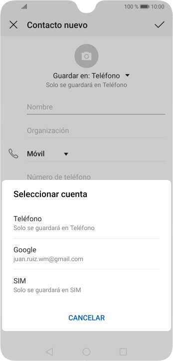 Pulsa Teléfono.
