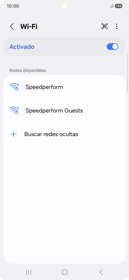 Pulsa la red wifi deseada.