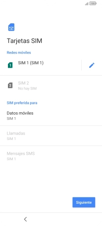 Pulsa Siguiente.