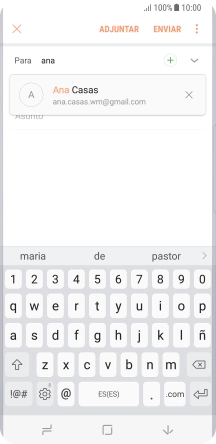 Pulsa el contacto deseado.