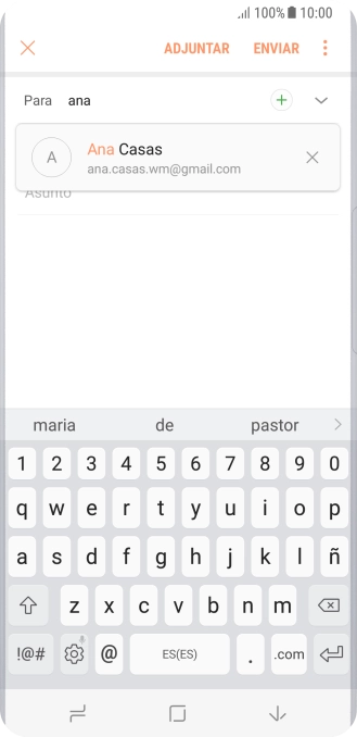 Pulsa el contacto deseado.