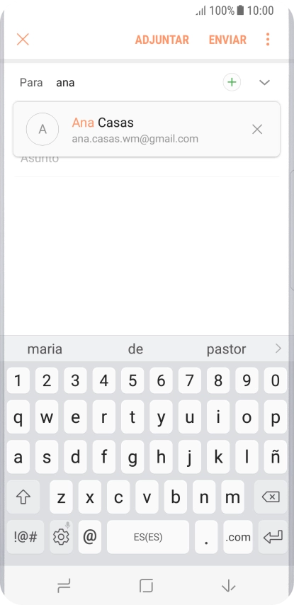 Pulsa el contacto deseado.