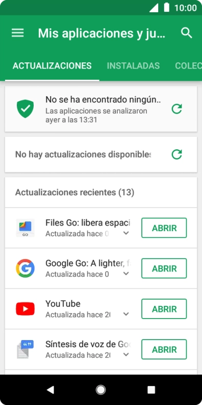 Pulsa INSTALADAS.