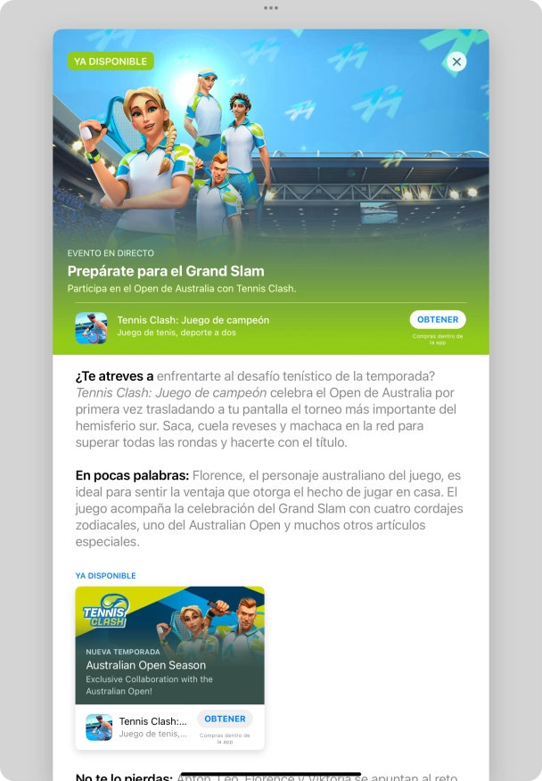 Desliza el dedo hacia arriba desde la parte inferior de la pantalla para terminar y volver a la pantalla de inicio.